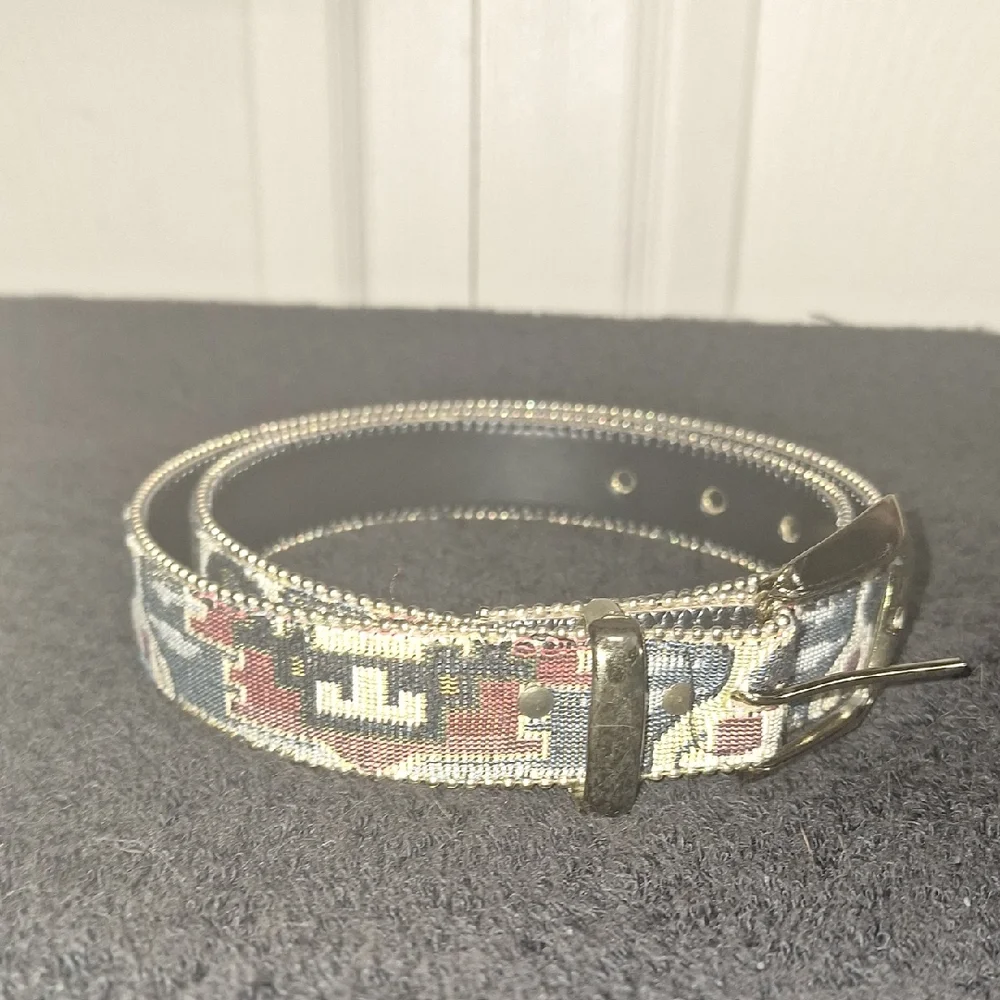 Stylish Multicolor Faux Leather Tapestry Southwestern Belt-37-M